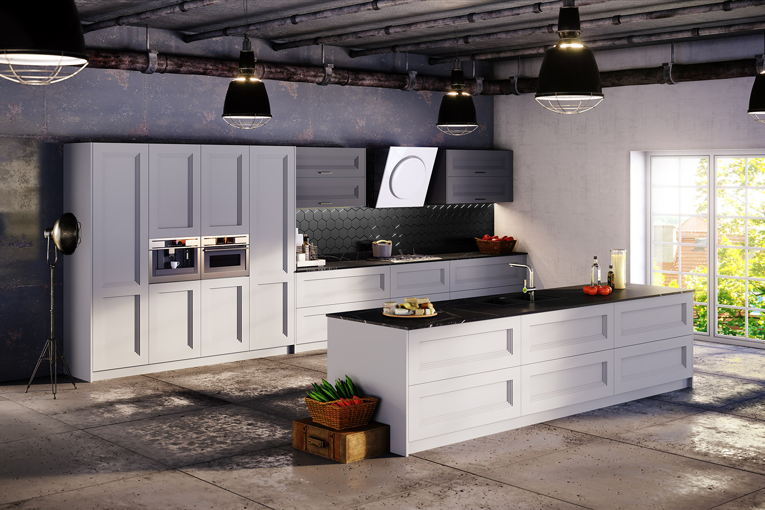 Cocina moderna con isla